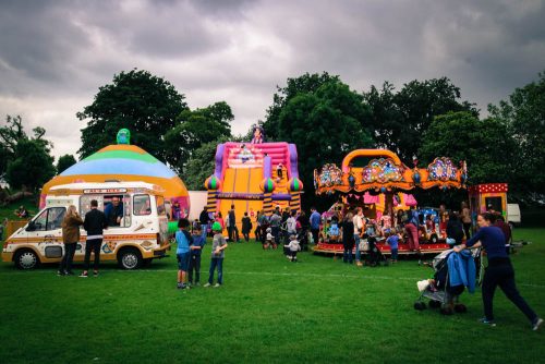 The fairground end of the fayre