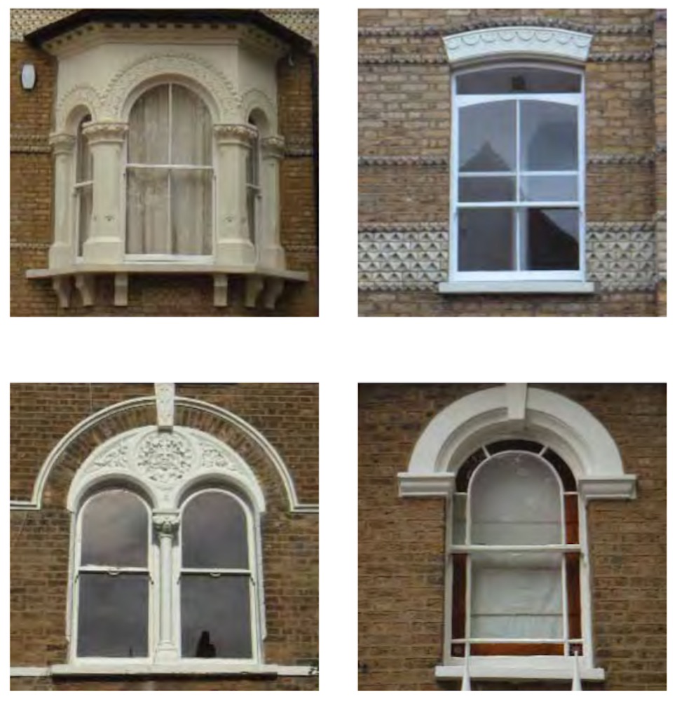 Characterful original window designs