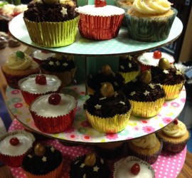 Cupcakes at the Mid Winter Warmer event, February 2017 (held at the Brockley Social Club).